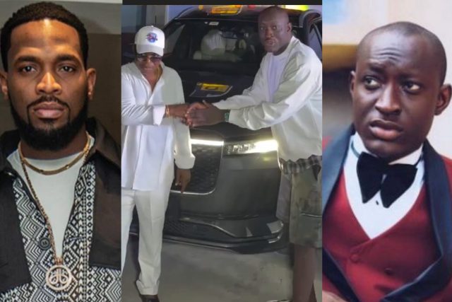 D'Banj gifts Carter Efe, Berri Tiga, Trinity new cars on his birthday D'Banj gifts Carter Efe, Berri Tiga, Trinity new cars on his birthday