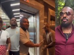 Man expresses disappointment after handshake with Jim Iyke Man expresses disappointment after handshake with Jim Iyke