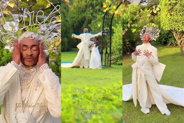 Denrele Edun marries "himself" to celebrate 45th birthday