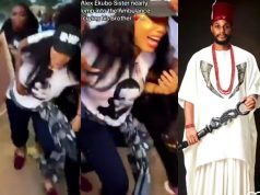 Alexx Ekubo’s sister cries uncontrollably as remains arrived Abia Alexx Ekubo’s sister cries uncontrollably as remains arrived Abia