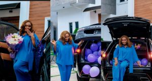 Mo Bimpe receives Range Rover as push gift Mo Bimpe receives Range Rover as push gift