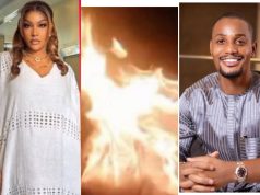 Angela Okorie defends decision to burn outfit worn to Alexx Ekubo’s funeral Angela Okorie defends decision to burn outfit worn to Alexx Ekubo’s funeral
