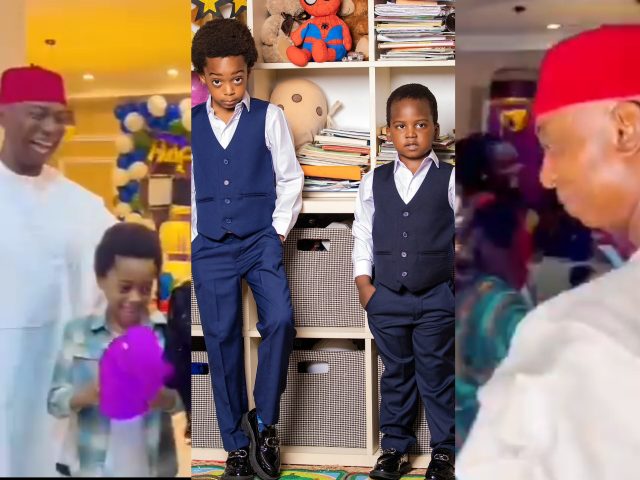Ned Nwoko celebrates Regina Daniels' sons on their birthday