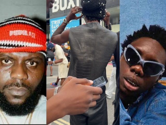 Odumodublvck spits on ground after seeing Blaqbonez at London show
