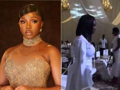 Bambam loses her phone at late Alex Ekubo’s Service Of Songs Bambam loses her phone at late Alex Ekubo’s Service Of Songs