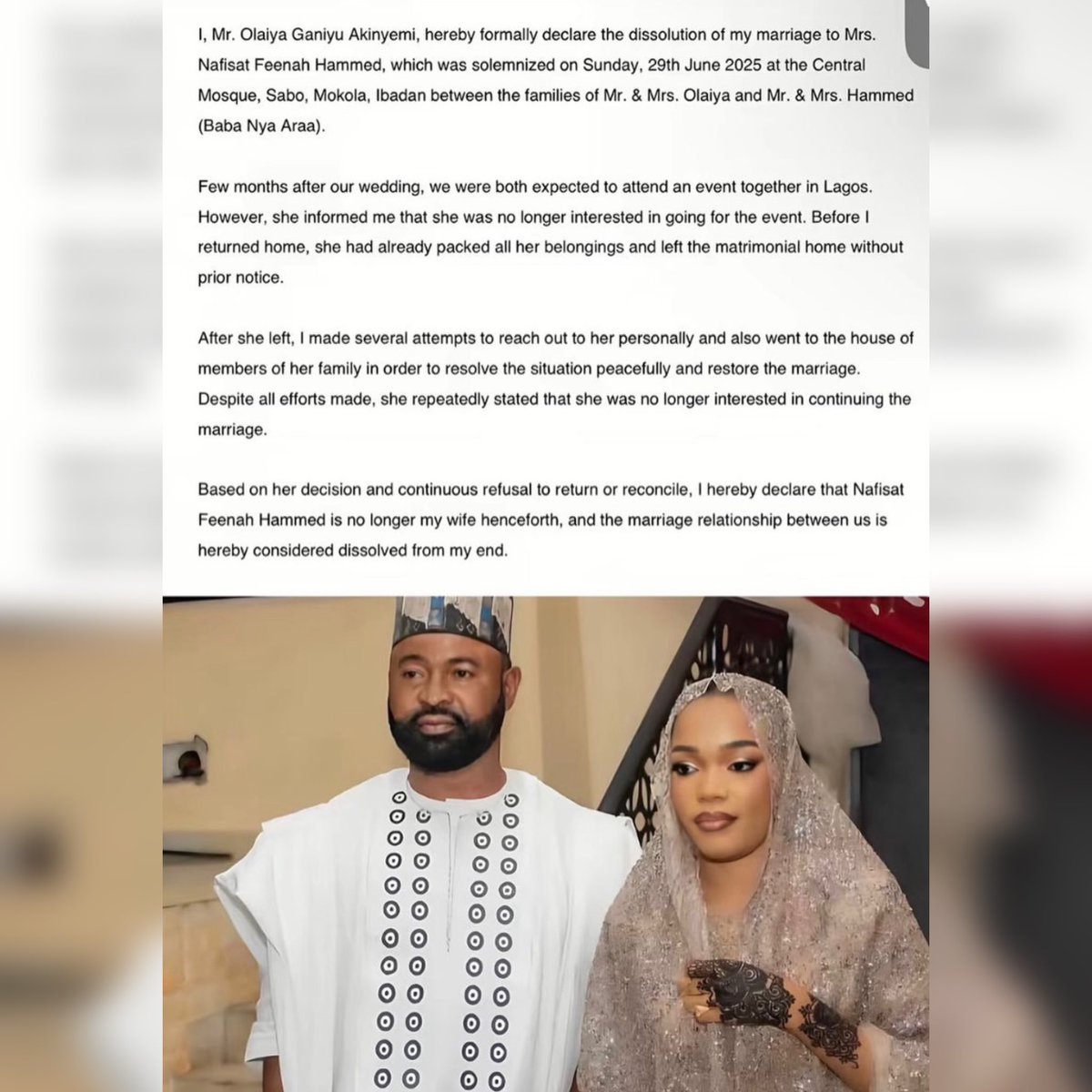 Akin Olaiya divorces wife after one year 2 Akin Olaiya divorces wife after one year