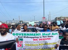 Protest hits Ibadan over Oyo abduction Protest hits Ibadan over Oyo abduction