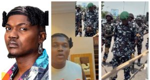 KokoPee offers ₦1m to trace sympathetic police officer at protest Nigerian entertainer seeks identity of police officer in viral protest clip