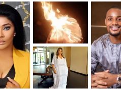Angela Okorie explains why she burnt outfit worn to Alexx Ekubo burial