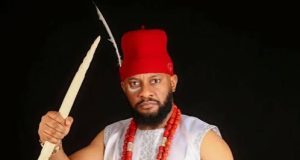 Yul Edochie blasts churchgoers pressing phones during service