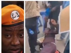Sowore collapses during Abuja protest Sowore collapses during Abuja protest
