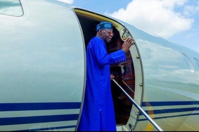 Tinubu returns to Abuja after Lagos holiday Tinubu returns to Abuja after Lagos holiday