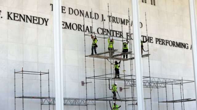 Trump’s name removed from Washington Arts Centre