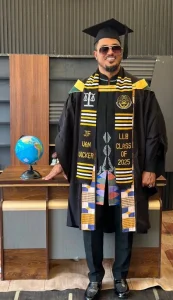 Van Vicker graduates with first class in law