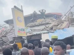 Three-story building collapses in Lagos Three-story building collapses in Lagos