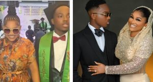 Mercy Aigbe’s son graduates from secondary school Mercy Aigbe's son graduates from secondary school