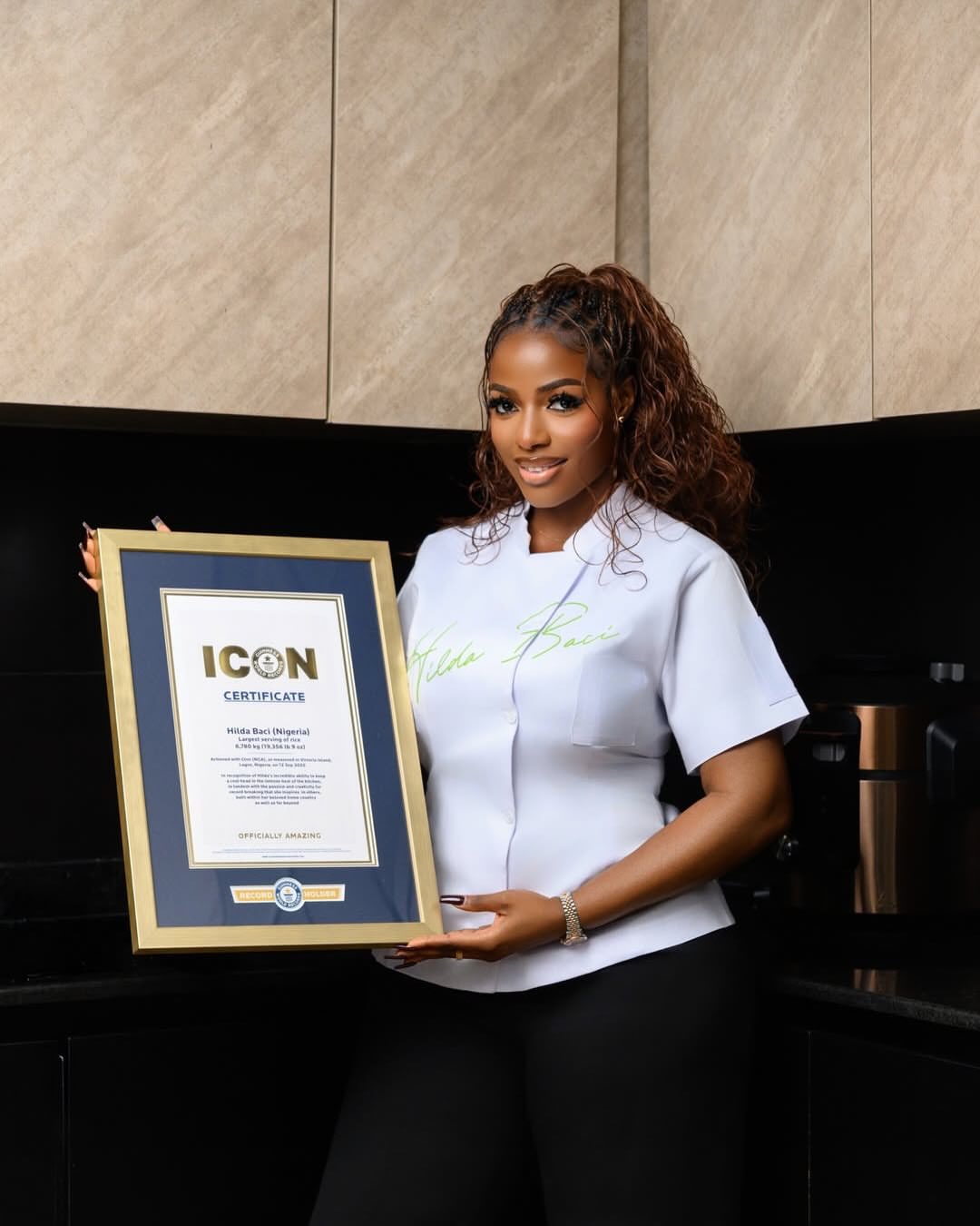 Hilda Baci celebrates being named Guinness World Record icon