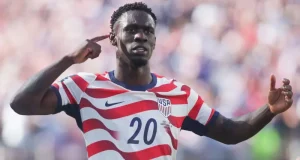 FIFA dismisses Folarin Balogun red card ban FIFA dismisses Folarin Balogun red card ban
