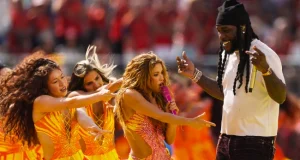 Burna Boy, Shakira perform at World Cup final Halftime show Burna Boy, Shakira perform at World Cup final Halftime show