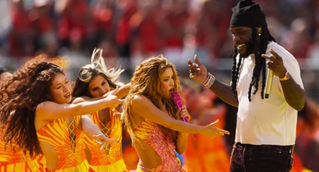 Burna Boy, Shakira perform at World Cup final Halftime show Burna Boy, Shakira perform at World Cup final Halftime show