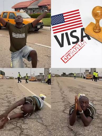 Carter Efe celebrates US visa 