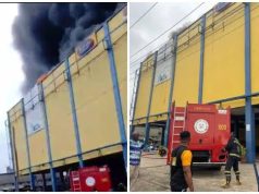Fire guts popular Lagos supermarket Fire guts popular Lagos supermarket