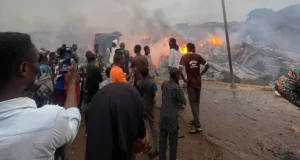 Fire guts traditional herbs market in Ibadan traditional herbs market in Ibadan 1
