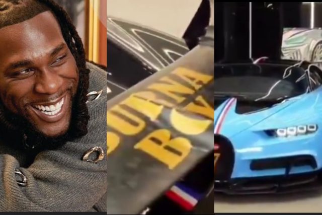 Burna Boy's 1 of 1 custom Bugatti Chiron finally unveiled