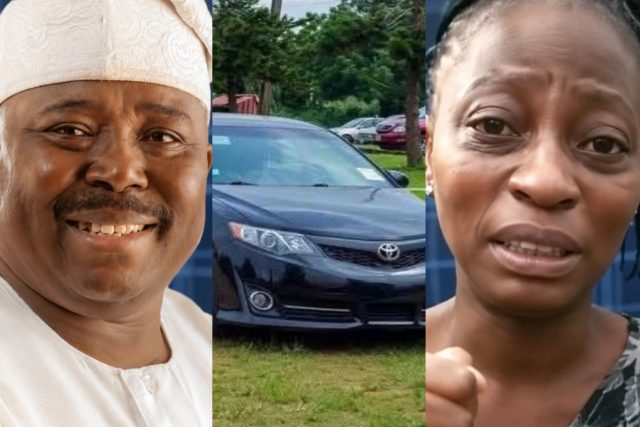 Sharafadeen Alli gifts Toyota Camry to Principal of Oriire high school