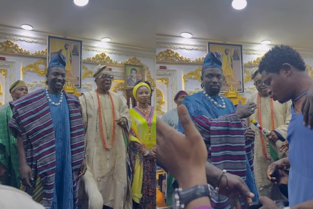VeryDarkMan conferred with Chieftaincy title by Oluwo of Iwoland