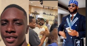 X influencer, Abazz finally meets Davido after receiving N15m X influencer, Abazz finally meets Davido after receiving N15m