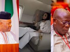 Akpabio teases Oshiomhole over video allegedly massaging girl’s legs Akpabio teases Oshiomhole over video allegedly massaging girl's legs