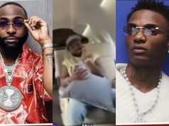 Moment Wizkid’s song played in Davido’s private jet amid feud Moment Wizkid's song played in Davido's private jet amid feud