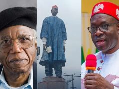 Soludo unveils statue of Chinua Achebe in Anambra Soludo unveils statue of Chinua Achebe in Anambra