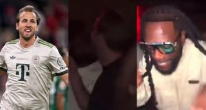 Harry Kane and Burna Boy spotted partying at the club Harry Kane and Burna Boy spotted partying at the club