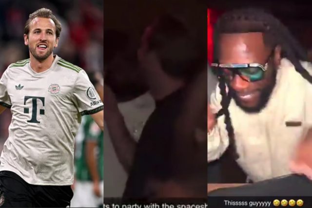 Harry Kane and Burna Boy spotted partying at the club Harry Kane and Burna Boy spotted partying at the club