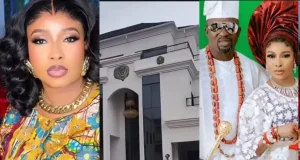 Lizzy Anjorin and husband showoff mansion in rare public display affection Lizzy Anjorin and husband showoff mansion in rare public display affection