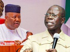 Oshiomhole accuses Akpabio of breaking their peace agreement Oshiomhole accuses Akpabio of breaking their peace agreement