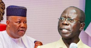 Oshiomhole accuses Akpabio of breaking their peace agreement Oshiomhole accuses Akpabio of breaking their peace agreement