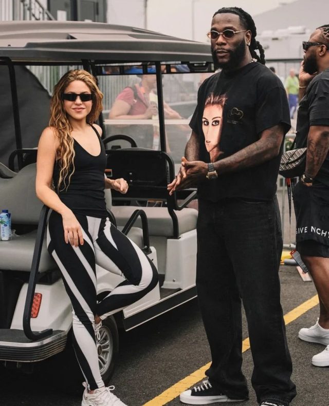 Burna Boy, Shakira reunite ahead of half-time final show Burna Boy, Shakira reunite ahead of half-time final show