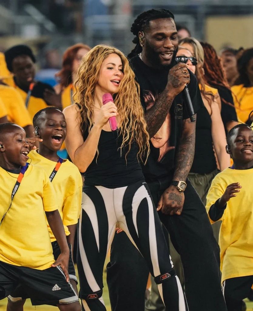 Burna Boy, Shakira reunite ahead of final half-time show 4 Burna Boy, Shakira reunite ahead of half-time final show