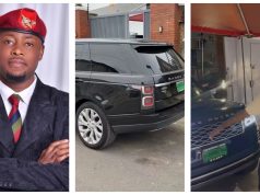 Lege Miami celebrates buying a new Range Rover