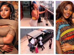 Mercy Johnson surprises Regina Daniels with home appliances Mercy Johnson gifts Regina Daniels home appliances for her Abuja new home