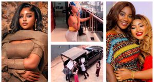 Mercy Johnson surprises Regina Daniels with home appliances Mercy Johnson gifts Regina Daniels home appliances for her Abuja new home