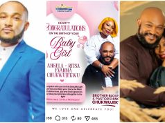 Blossom Chukwujekwu and wife Ehinome welcome first child Blossom Chukwujekwu and wife welcome baby girl