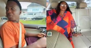 Mercy Aigbe’s son, Juwon, takes her on a car ride Mercy Aigbe's son, Juwon, takes her on a car ride