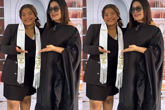 Monalisa Chinda's daughter graduates from secondary school