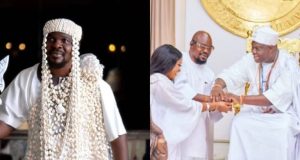 Ooni of Ife gifts Luminee & Baba Ijesha a car Baba Ijesha receives car gift, chieftaincy title from Ooni of Ife
