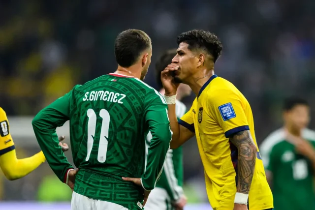 Piero Hincapie sent off at World Cup for covering mouth Piero Hincapie