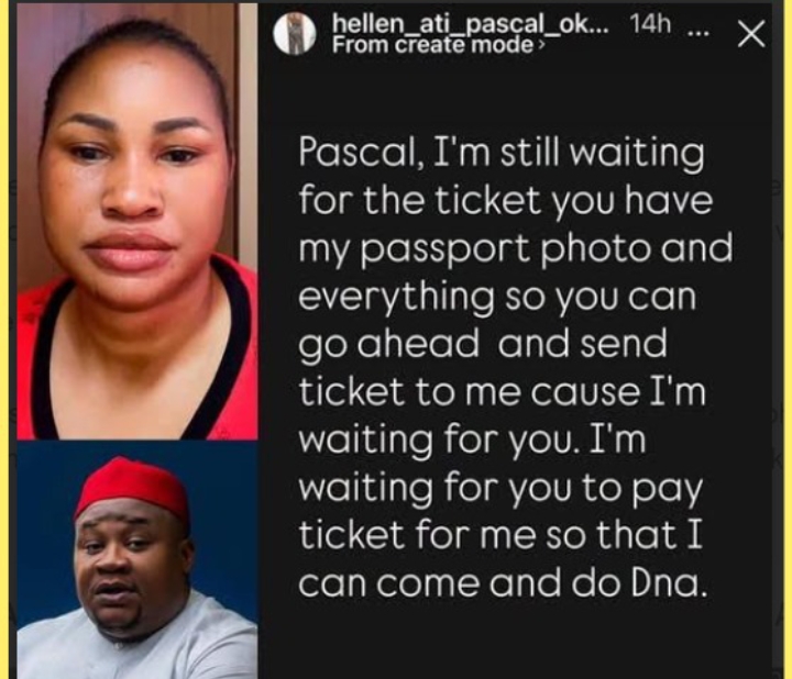 I'm still waiting on the ticket - Helen Ati to Chiefpriest 2 I'm still waiting on the ticket - Helen Ati reminds Chiefpriest